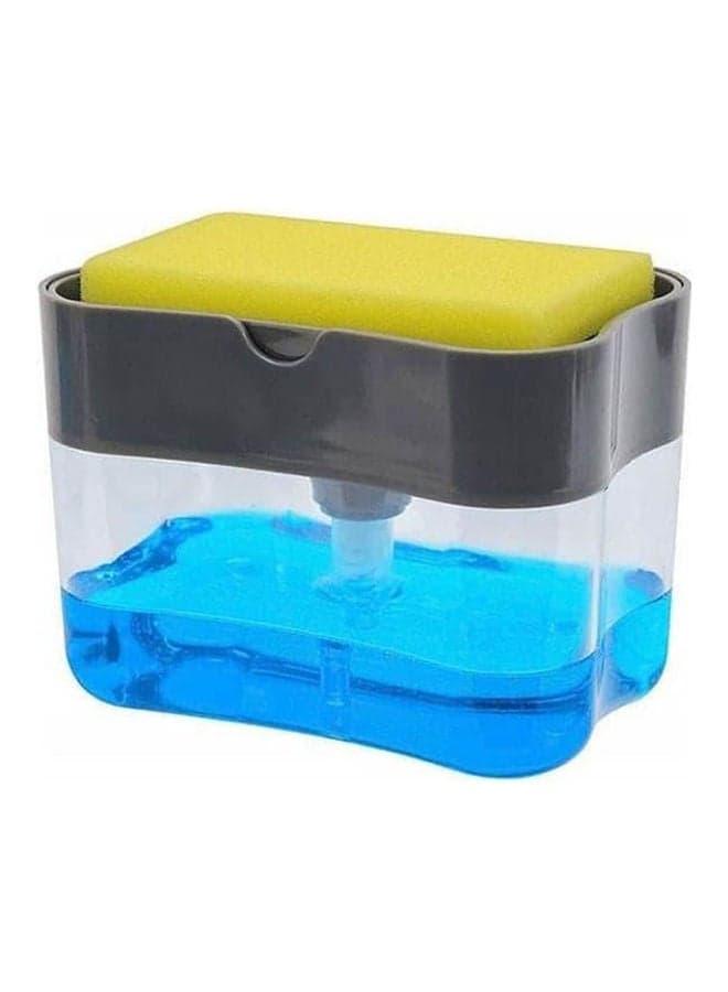 Dish Soap Dispenser Is Provided With Soap Grey/Clear 15.4cm