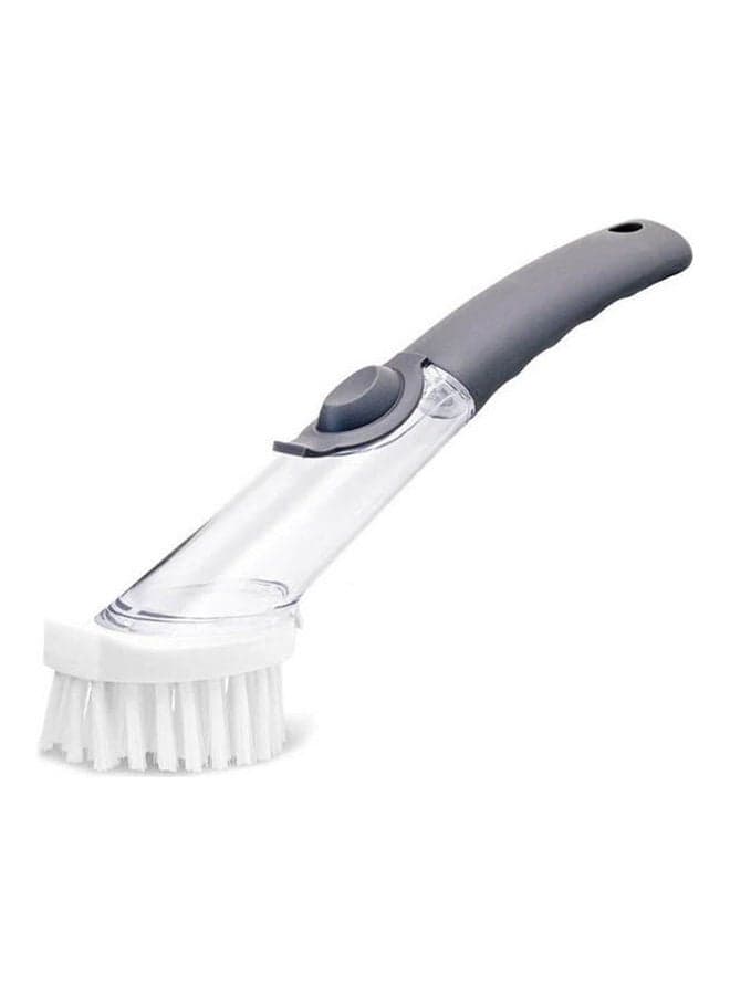 Dish Brush Soap Dispensing White/Grey