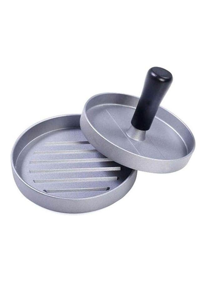 Stainless Steel Burger Press Large Size Silver/Black