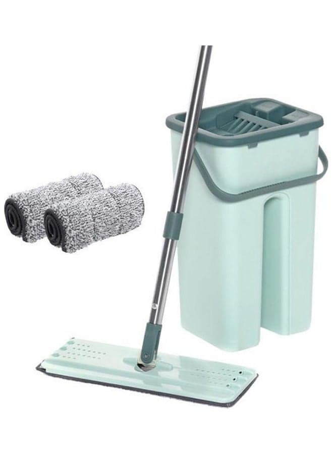 Ree Hand Washing Flat Mop Bucket Set Blue/Silver 1584grams