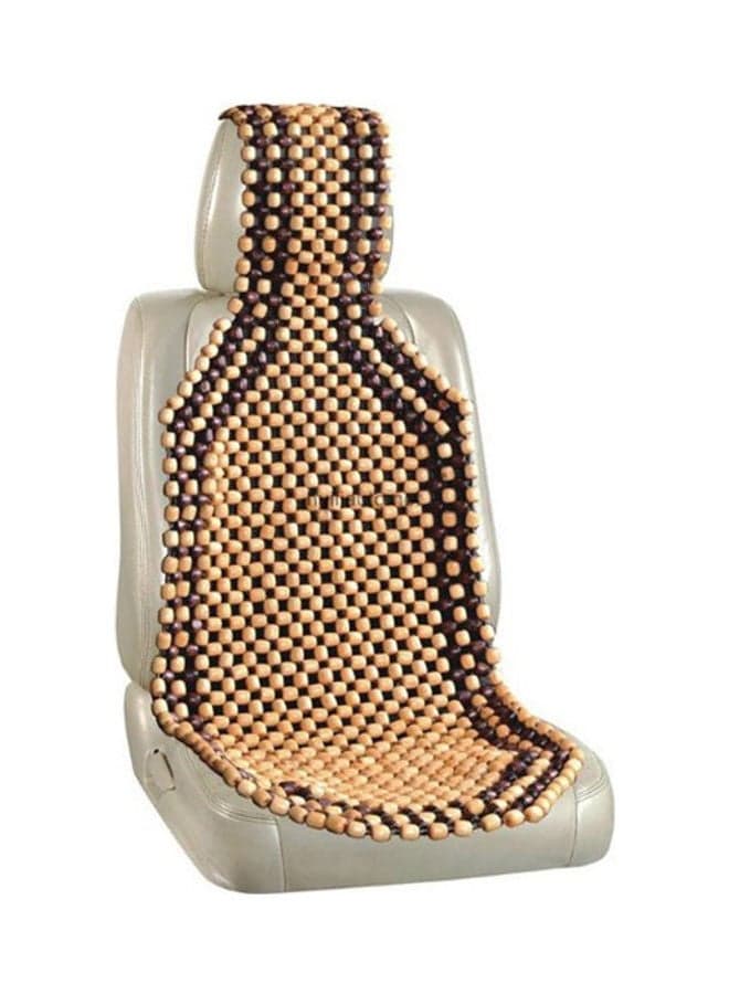 Wooden Bead Detail Car Seat Cushion