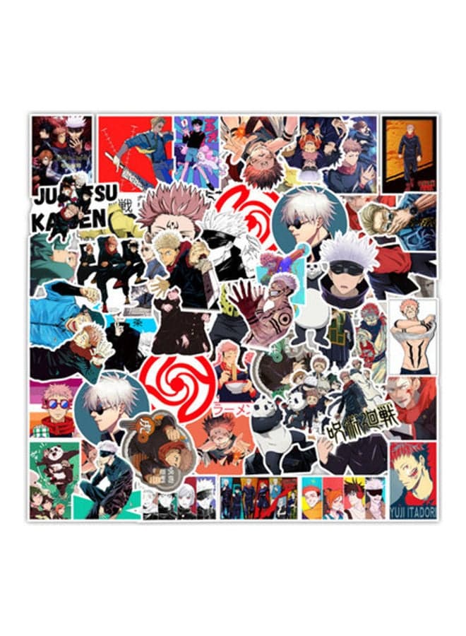 50-Piece Anime Jujutsu Kaisen Sticker Set