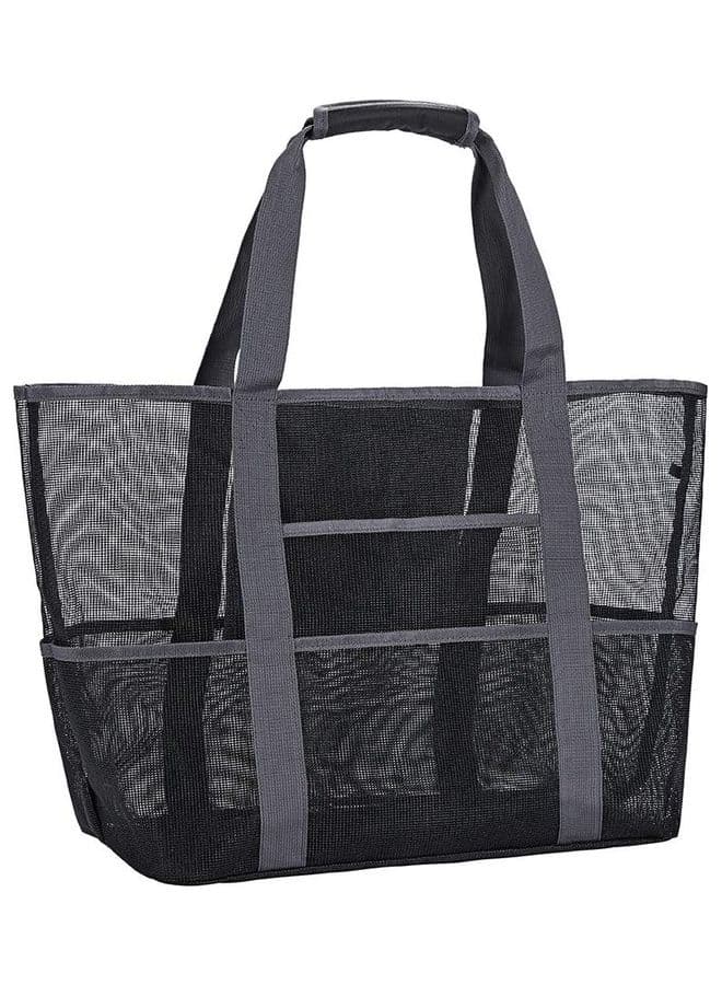 Mesh Beach Bag With Waterproof Inside Pockets