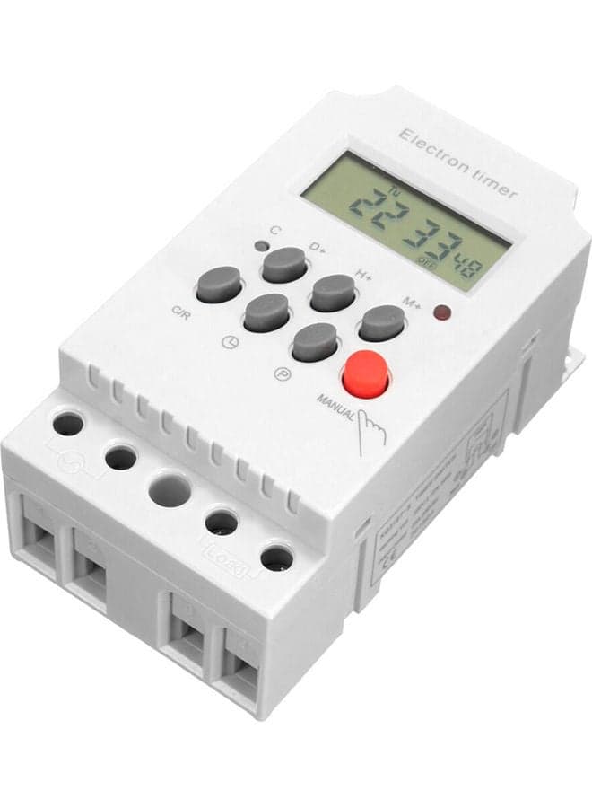 Electronic Digital Timer White