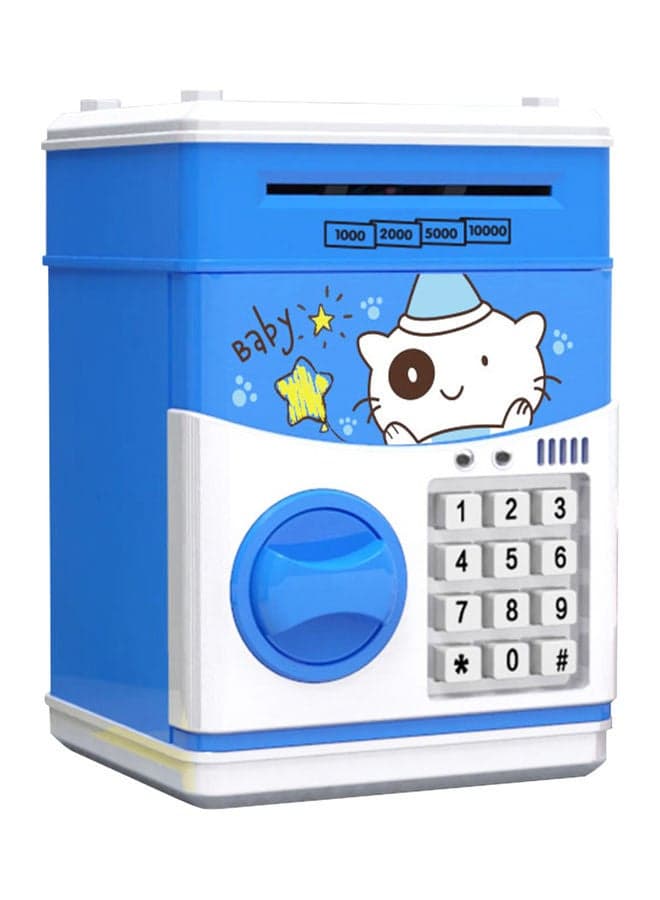 Electronic Piggy Bank Light Blue