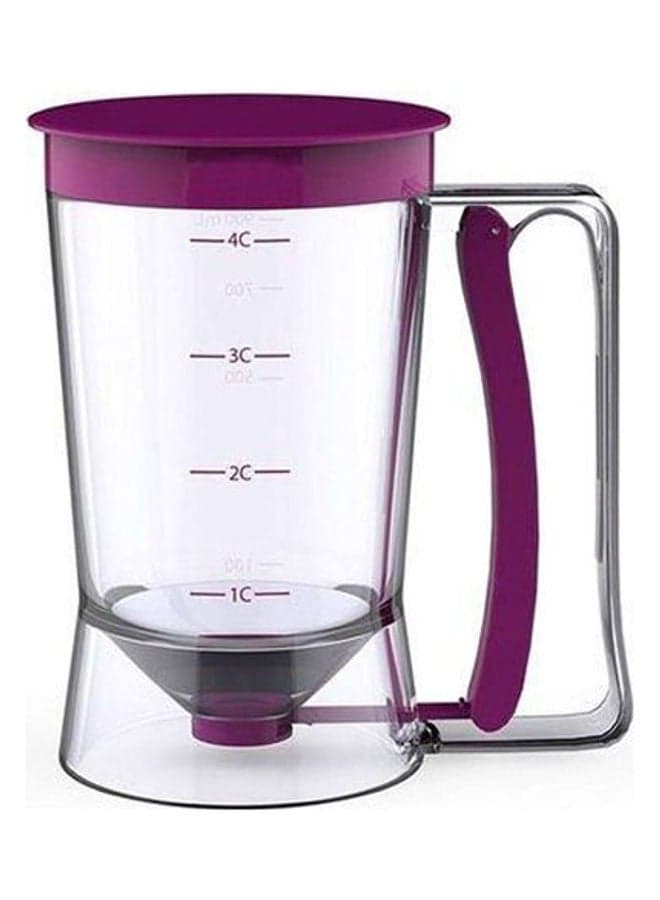 Baking Tool Pancake Batter Dispenser Clear/Purple 11X17X18.5cm