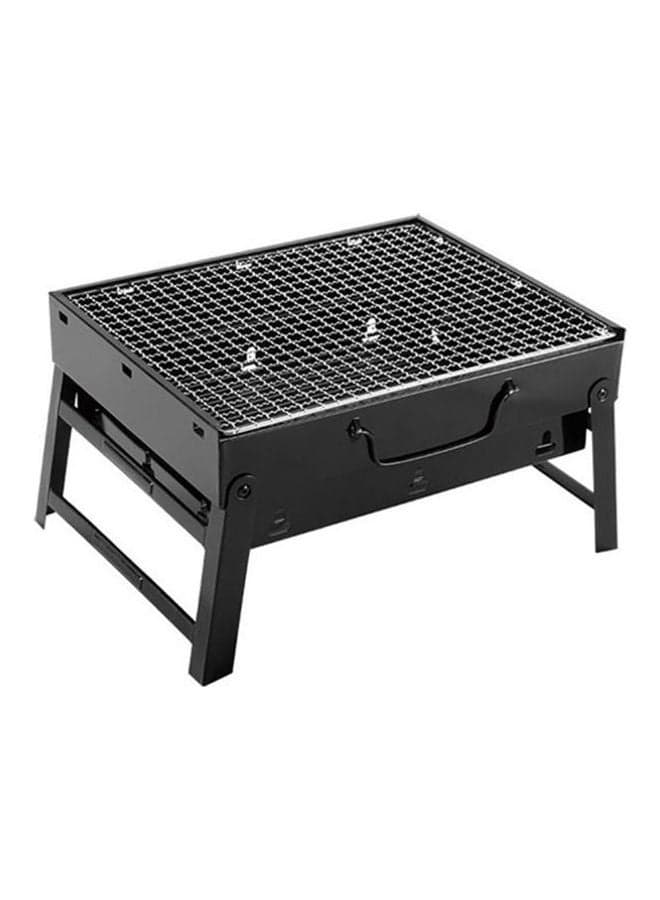 Folding Light Weight Bbq Grill For Outdoor Cooking Camping Picnics Black 35 x 26 x 20cm