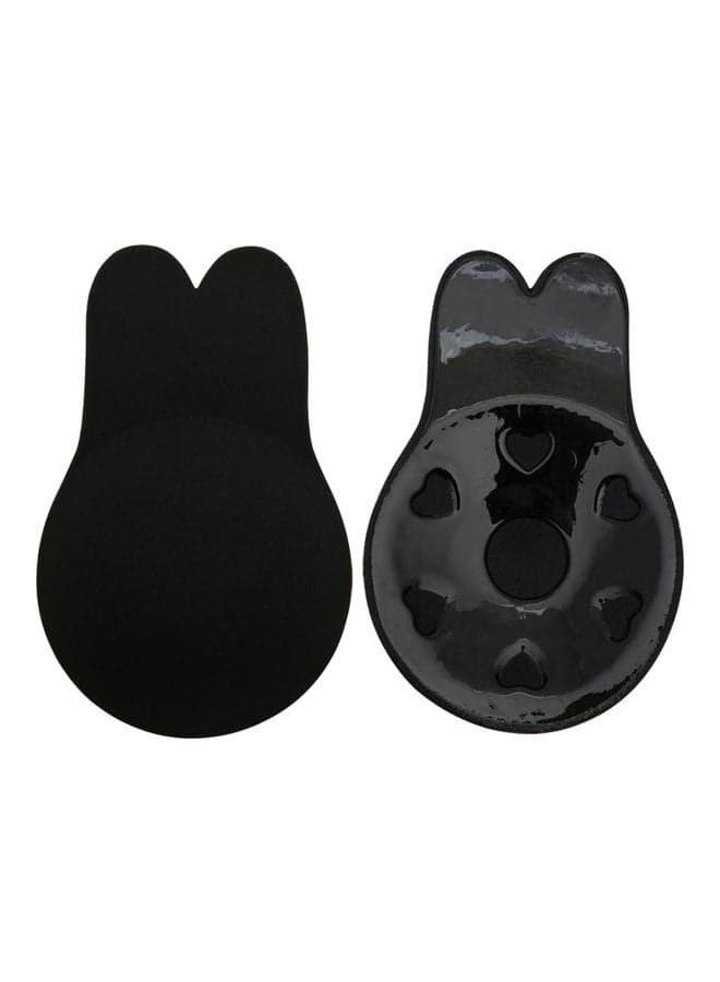 Rabbit Ears Strapless Pasty Invisible Bra Black
