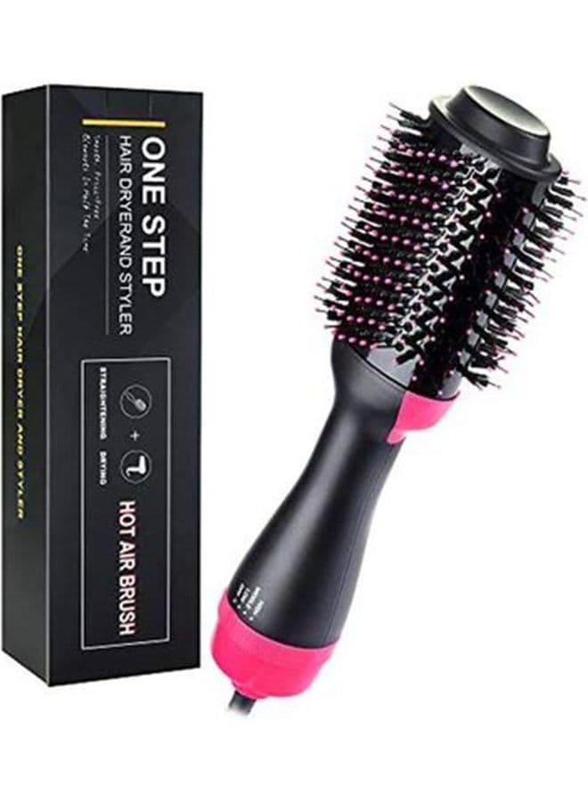 One Step Hair Dryer And Styler Black/Pink 35x10cm