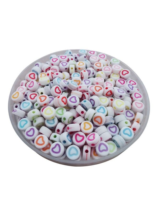 Heart Shape Acrylic Beads Set