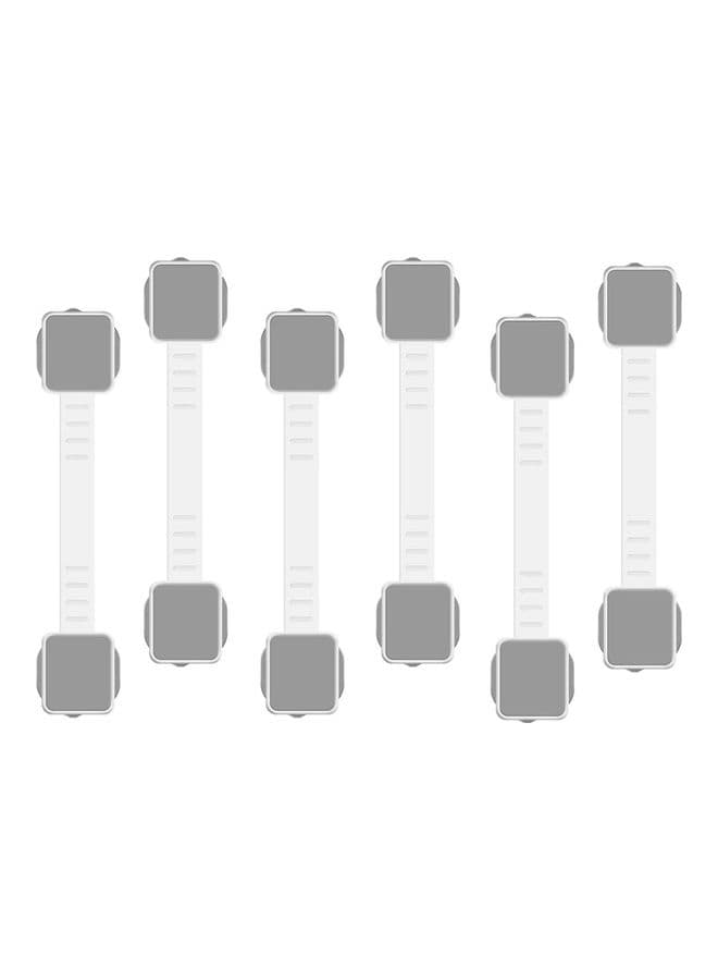6-Piece Child Proof Lock For Drawers White