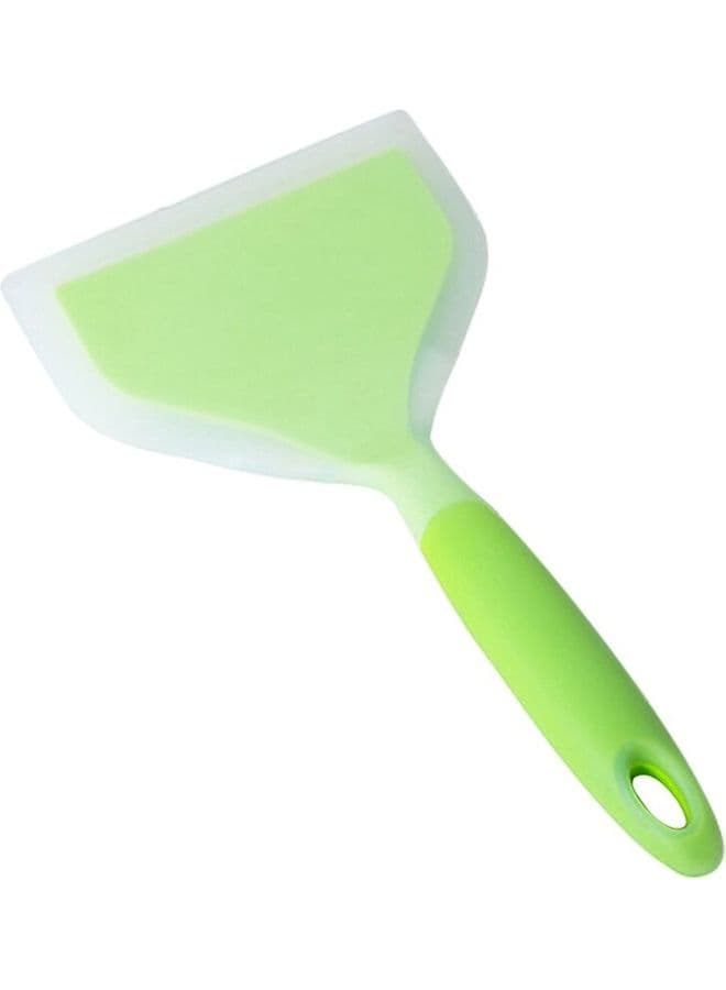 Wide Silicone Wrapped Nylon Fish Spatula Green/White