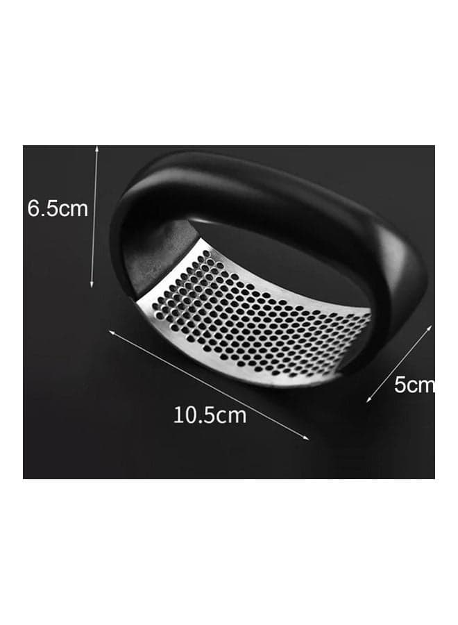 Stainless Steel Garlic Press Black