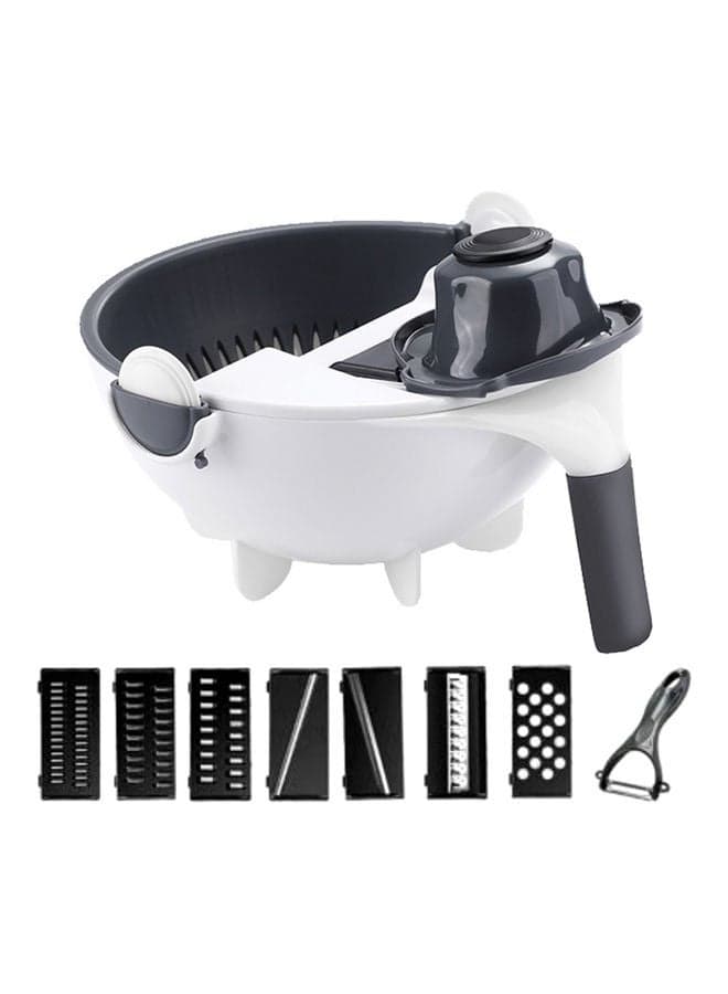 Multifunctional Vegetables Cutter Set Black/White