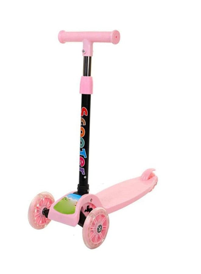 3-Wheel Adjustable Kick Scooter Pink