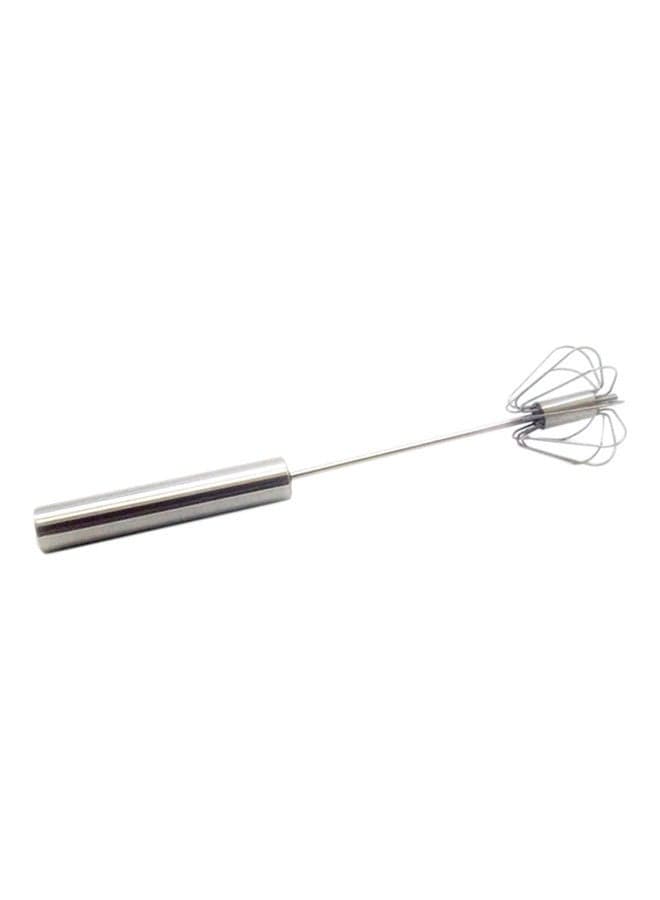 Semi-Automatic Egg Beater Silver