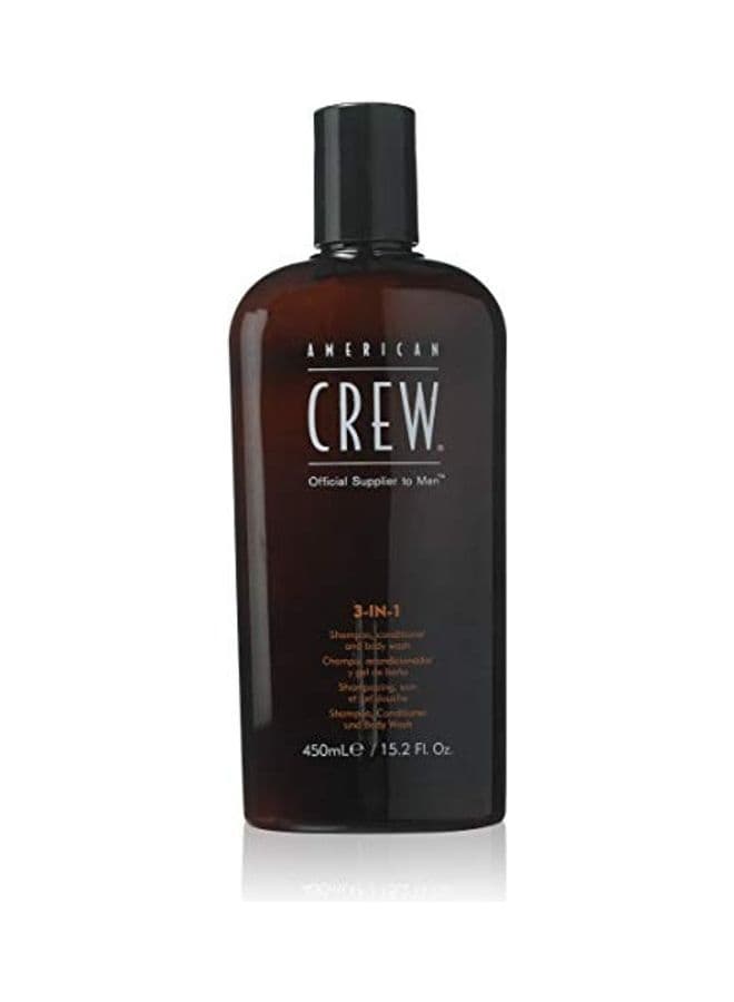 3-In-1 Shampoo, Conditioner And Body Wash Clear 450ml