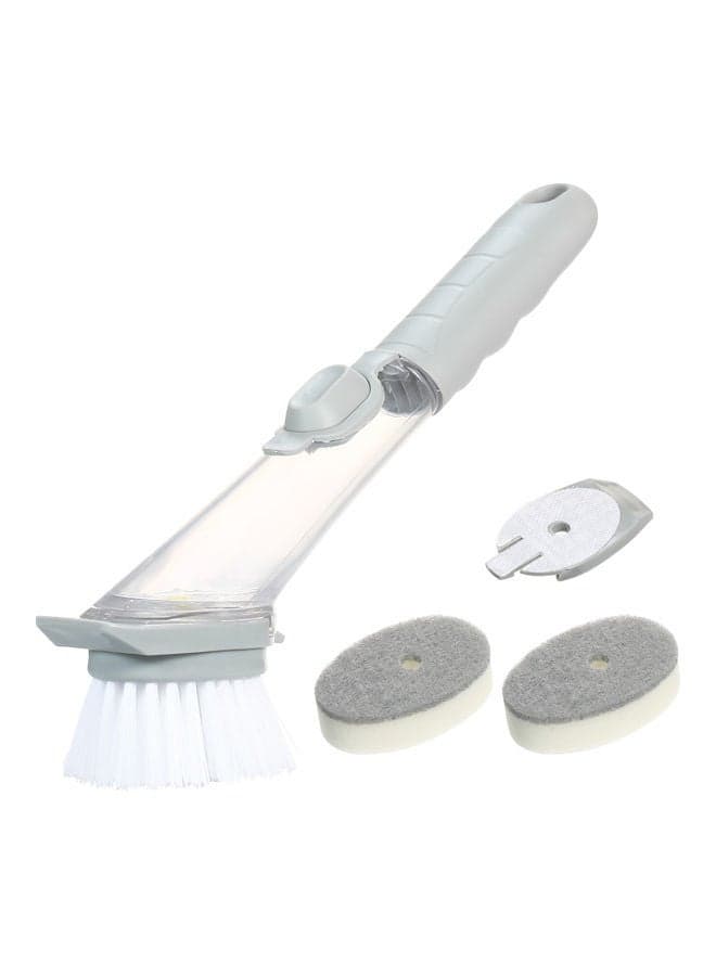 Soap Dispensing Dish Brush Grey