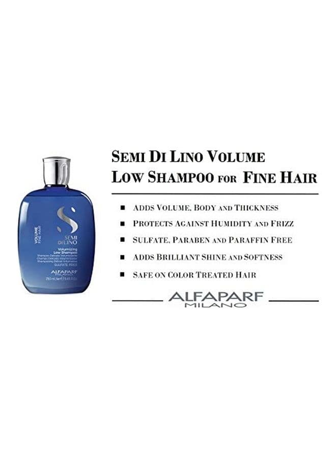 Semi Di Lino Sulfate Free Volumizing Low Shampoo Blue