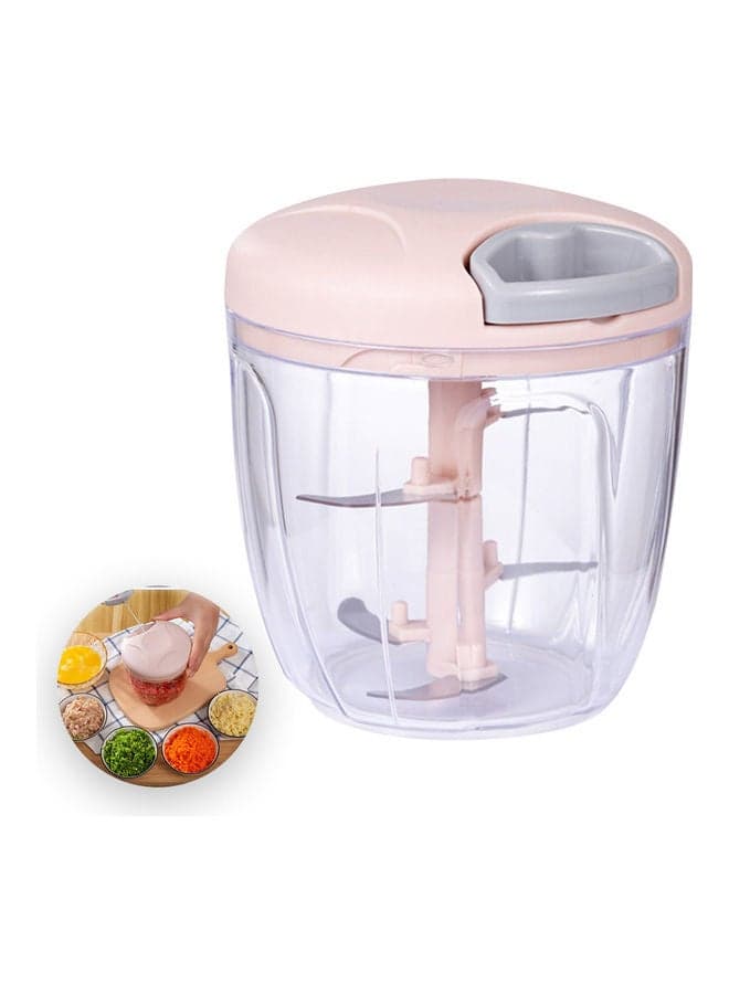 Manual Food Chopper Pink