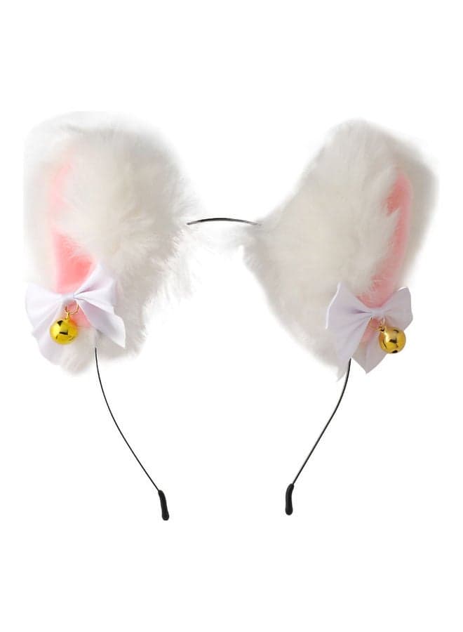 Cat Ears Headband White/Gold