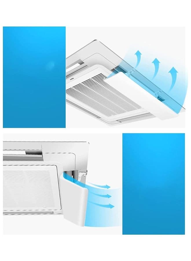 Adjustable Air Conditioner Deflector T101 White