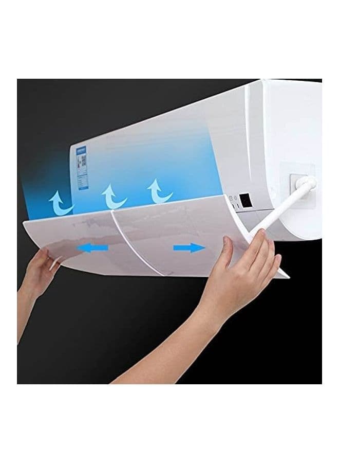 Anti Direct Blowing Retractable Air Conditioning Deflector T63 White