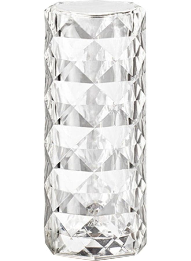 Acrylic Diamond Table Lamp Touching Control 3 Lighting Colours Clear