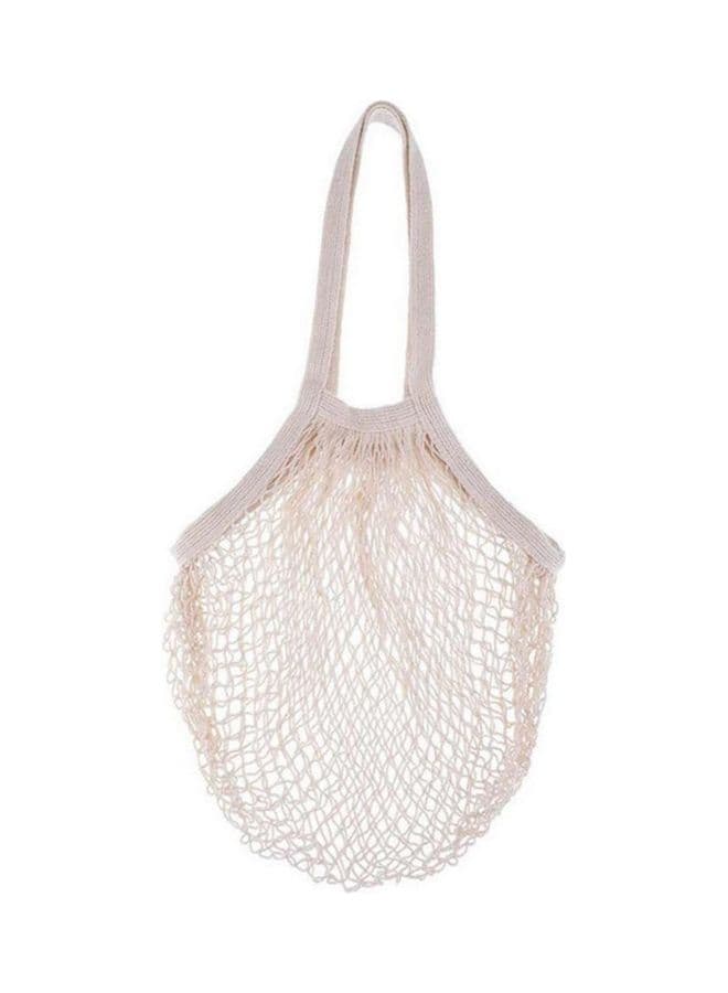 Cotton Mesh Tote Bags White 14x1.50x13cm