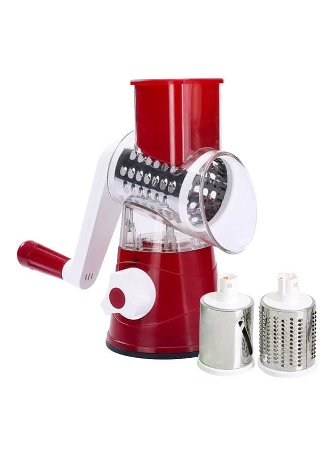 Manual Rotary Cheese Grater Red/White