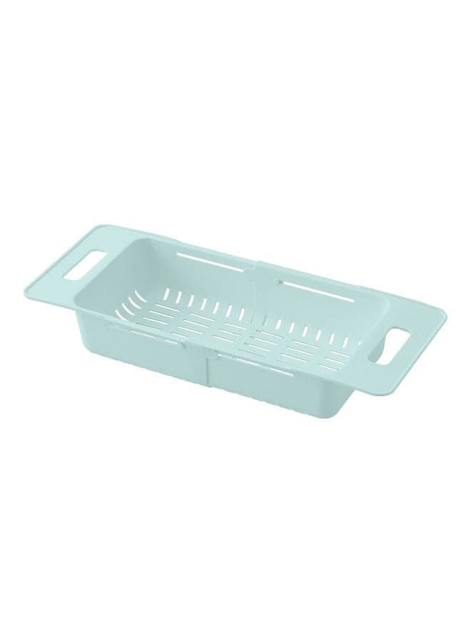 Over Sink Collapsible Colander Blue