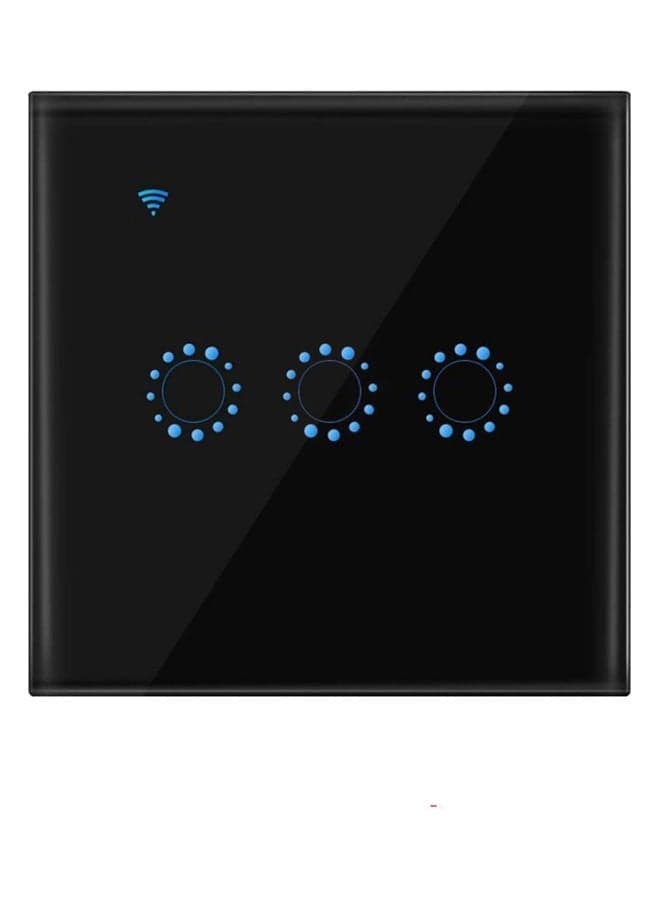 Wi-Fi Smart Light Switch with Screws Black