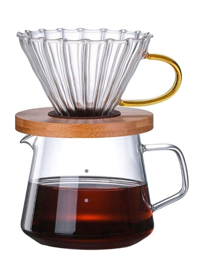 Pour Over Coffee Maker Clear 600ml
