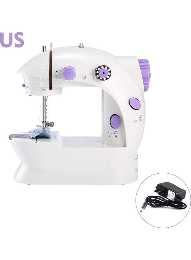 Portable Mini Sewing Machine ZJ100762 White/Purple