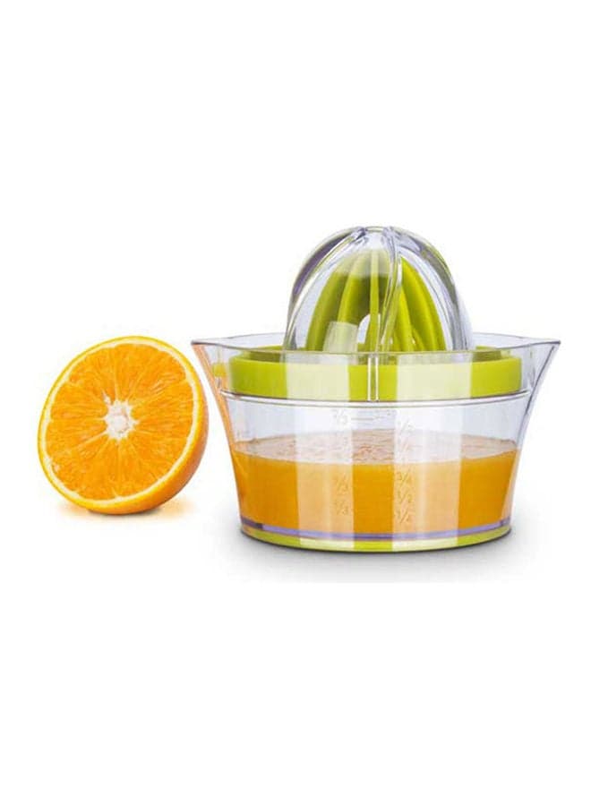 Manual Juicer With Built-in Measuring Cup Green 14 x 9 x 14cm