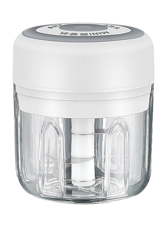 Mini Grinder Electric Garlic Chopper White