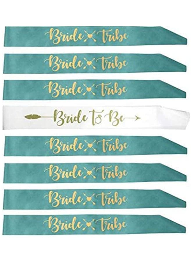 8 Piece Bride And Bridesmaids Sash Set
