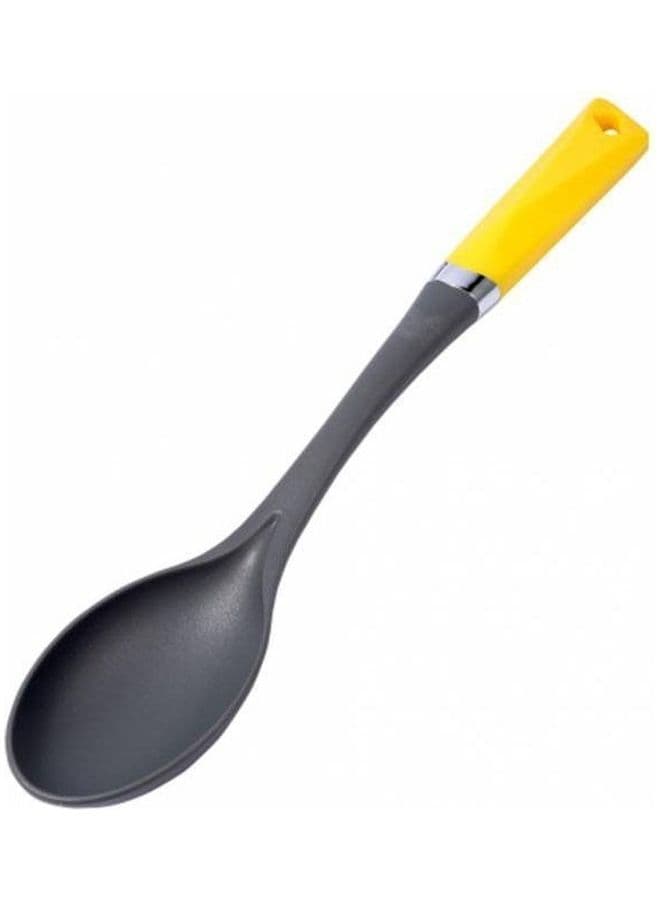 Nylon Ladle Spoon Black/Yellow 40x7x5cm