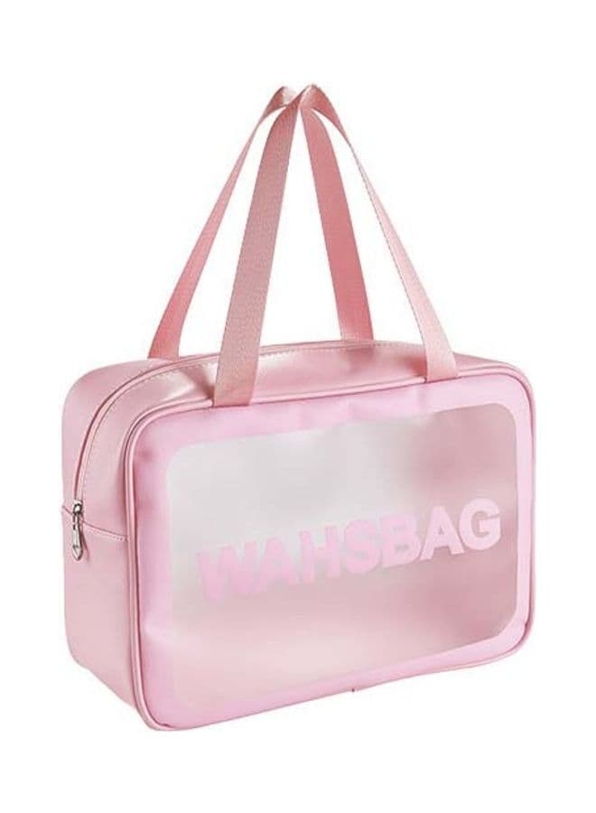 Portable Large Capacity Waterproof Cosmatic Bag Pink