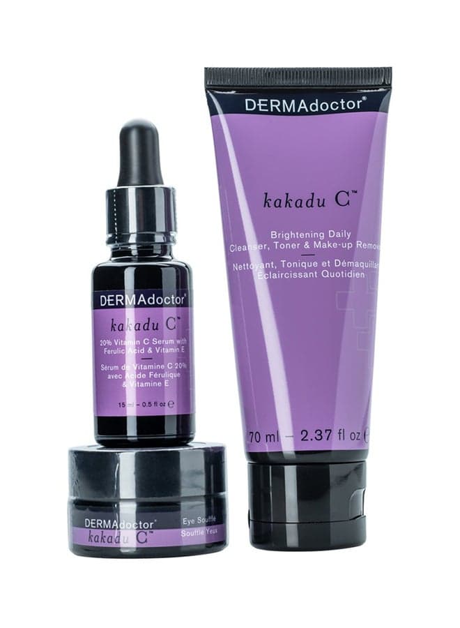 3-Piece Kakadu C Brightening Kit 70ml, 15ml, 15ml