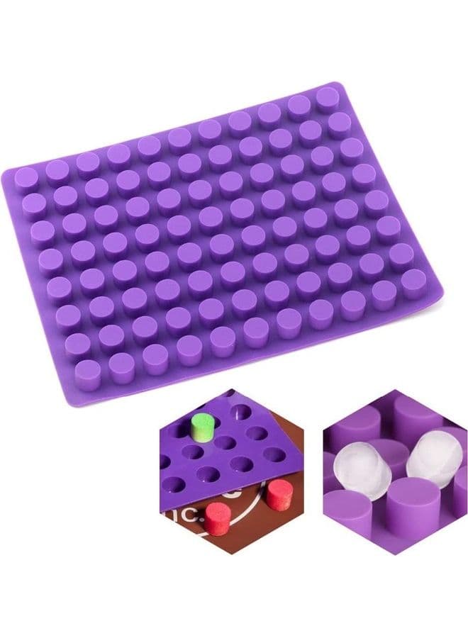 88-Cavities Round Cheese Cake Molds Purple One Size