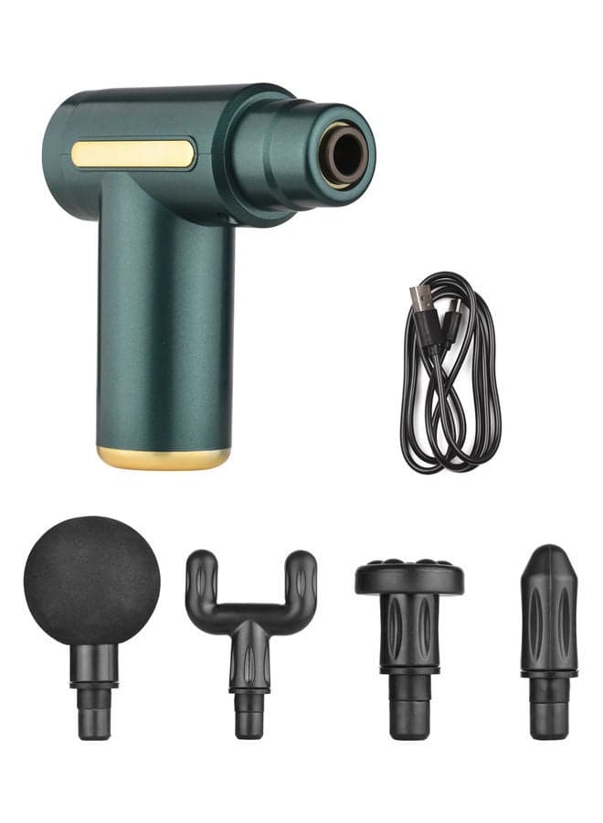 6-Level Mini Fascia Massager with 4 Heads and USB Cable