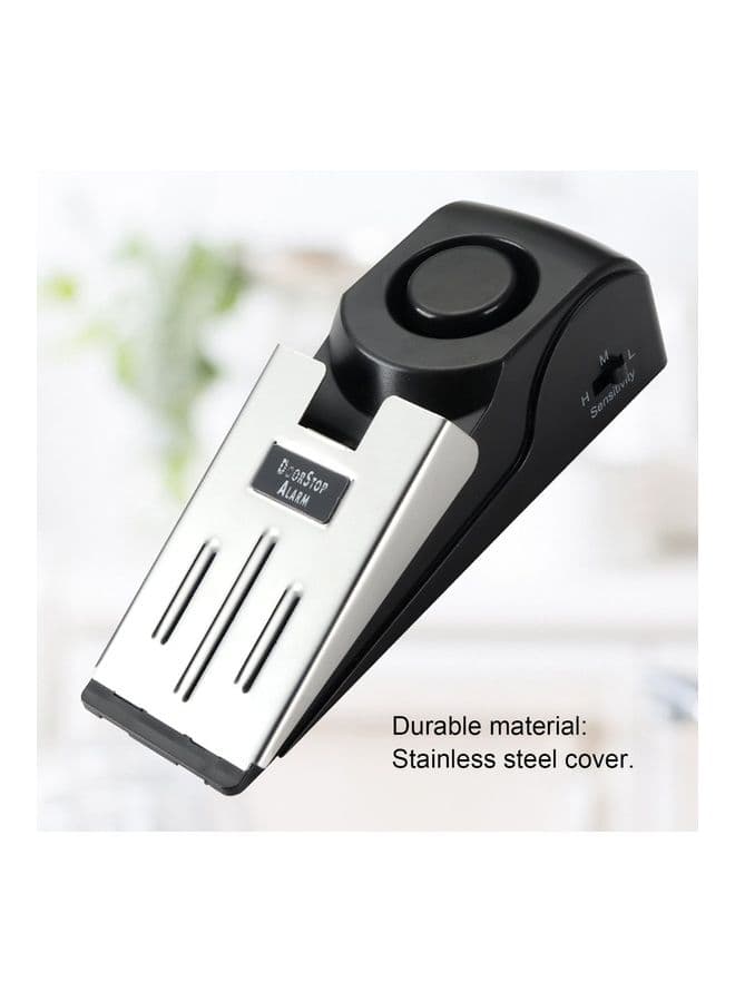 Door Stop Slot Alarm Anti Theft Black/Sliver