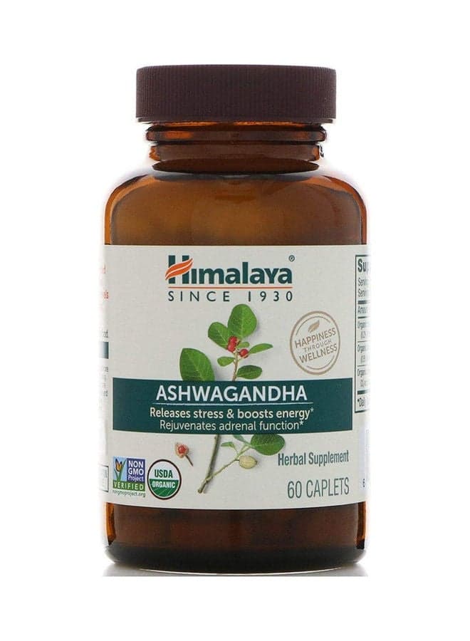 Himalaya Ashwagandha Releases Stress & Boosts Energy 60 Caplets