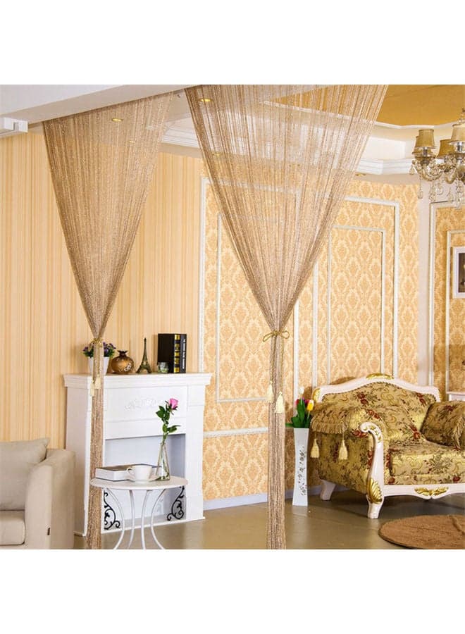 Door String Curtain Gold