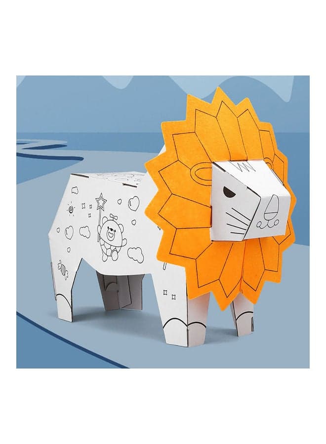Lion Suit Creative Handmade Disassembly White