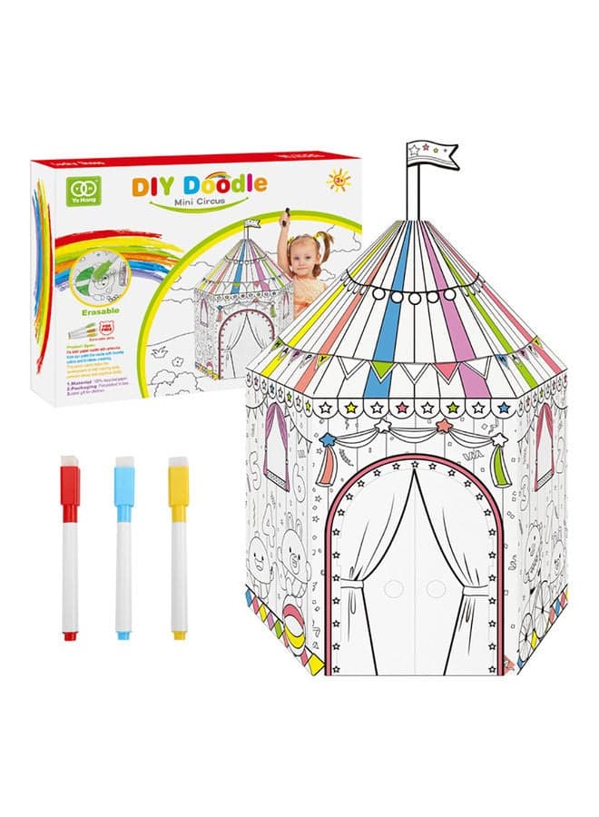 3D Graffiti Assembled Puzzle White