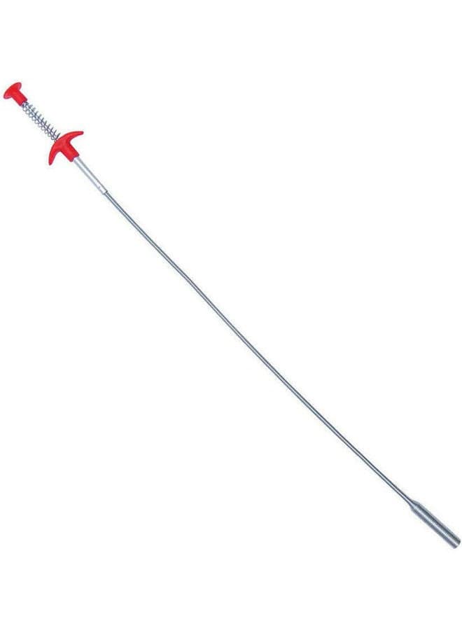Flexible Grabber Claw Pick Up Reacher Tool Silver/Red