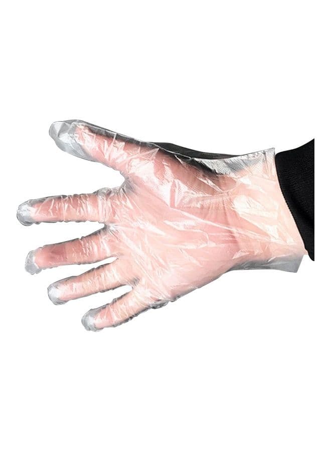 50-Piece Disposable Gloves Set Clear