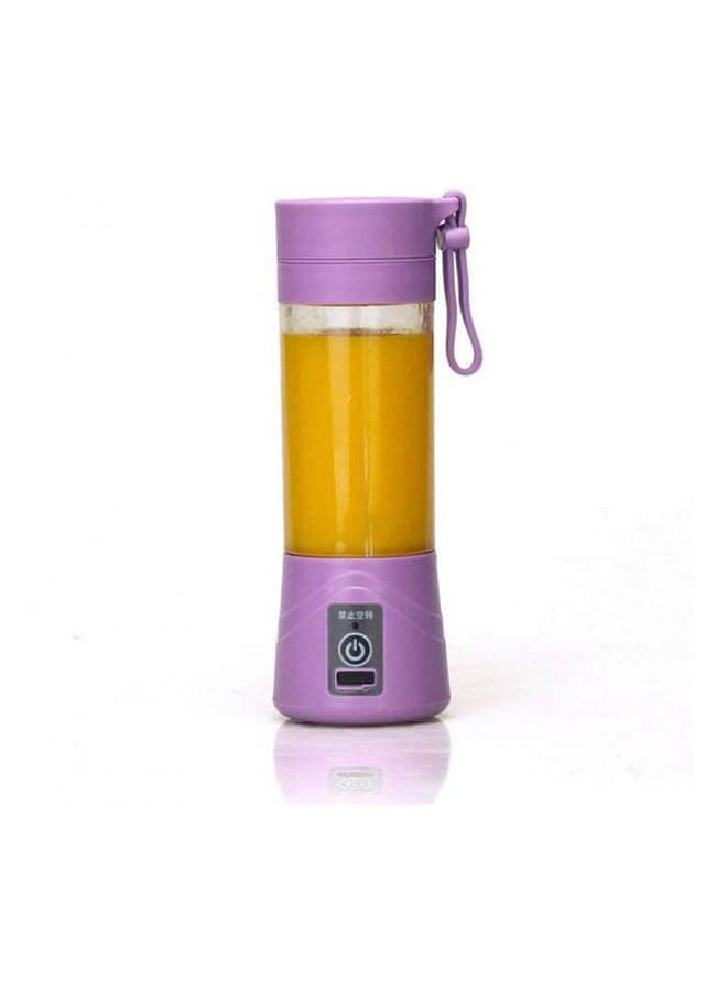 For Home Usb Mini Electric Fruit Juicer Handheld Smoothie Maker Blender Juice Cup Purple 380ml